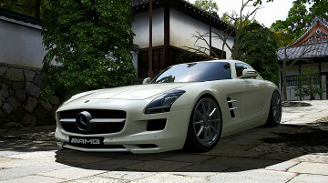 Картинка sls автомобили 3д германия