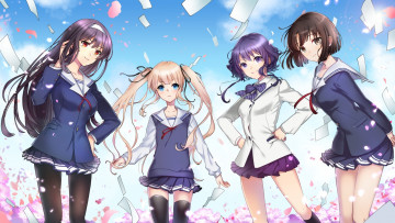 Картинка аниме saenai+heroine+no+sodatekata hyoudou michiru kasumigaoka utaha katou megumi sawamura spencer eriri девушки yamanashi kawanashi