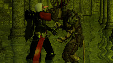 Картинка видео+игры dark+heresy девушка демон оружие киборг фон взгляд