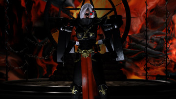 Картинка видео+игры dark+heresy девушка киборг фон взгляд