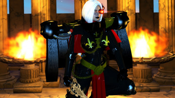 Картинка видео+игры dark+heresy киборг фон взгляд оружие девушка