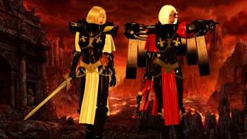 Картинка видео+игры dark+heresy киборг оружие фон взгляд девушка