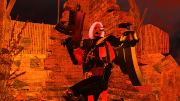 Картинка видео+игры dark+heresy оружие киборг фон взгляд девушка