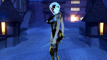 Картинка видео+игры dark+heresy оружие киборг фон взгляд девушка