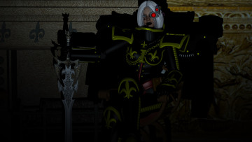 Картинка видео+игры dark+heresy оружие киборг фон взгляд девушка