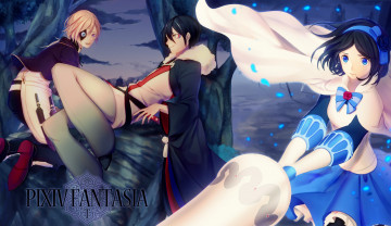 Картинка аниме pixiv+fantasia девушки арт nagumo uri pixiv fantasia