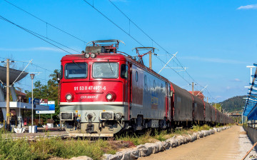 Картинка техника электровозы локомотив рельсы дорога состав железная