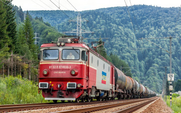 Картинка техника электровозы дорога железная состав локомотив рельсы