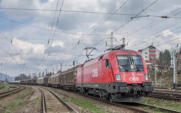 Картинка техника электровозы локомотив рельсы дорога железная состав