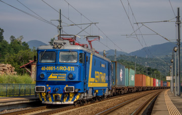 Картинка техника электровозы локомотив рельсы дорога железная состав