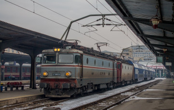 Картинка техника электровозы состав дорога локомотив рельсы железная