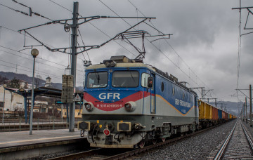 Картинка техника электровозы рельсы дорога состав локомотив железная