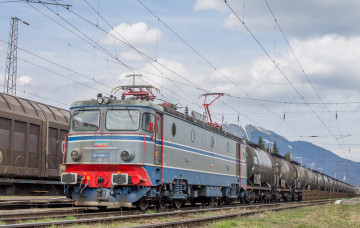 Картинка техника электровозы железная дорога рельсы локомотив состав