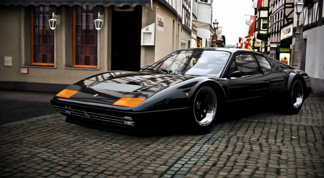 Обои картинки фото ferrari 512bb, автомобили, 3д, спорткар