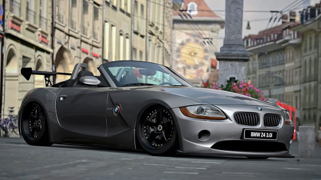 Обои картинки фото bmw z4, автомобили, 3д, спорткар