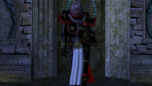 Обои картинки фото видео игры, dark heresy, доспехи, фон, взгляд, девушка