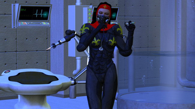 Обои картинки фото видео игры, dark heresy, фон, девушка, взгляд