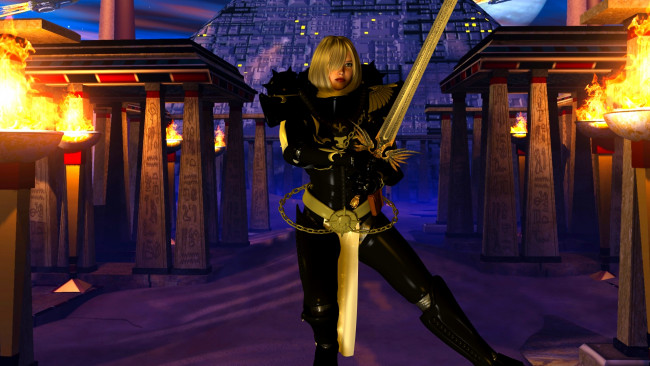 Обои картинки фото видео игры, dark heresy, фон, оружие, взгляд, девушка