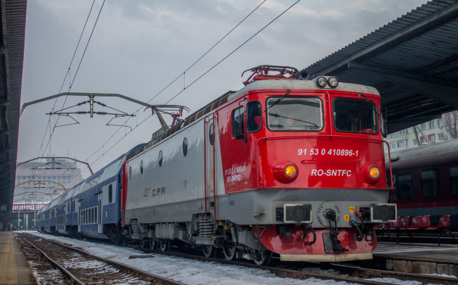 Обои картинки фото техника, электровозы, состав, локомотив, рельсы, дорога, железная