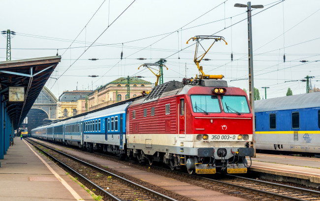 Обои картинки фото техника, электровозы, дорога, рельсы, железная, состав, локомотив