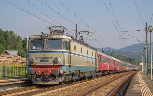 Обои картинки фото техника, электровозы, состав, локомотив, железная, дорога, рельсы