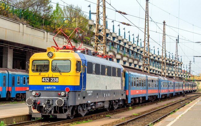 Обои картинки фото техника, электровозы, состав, дорога, рельсы, локомотив, железная