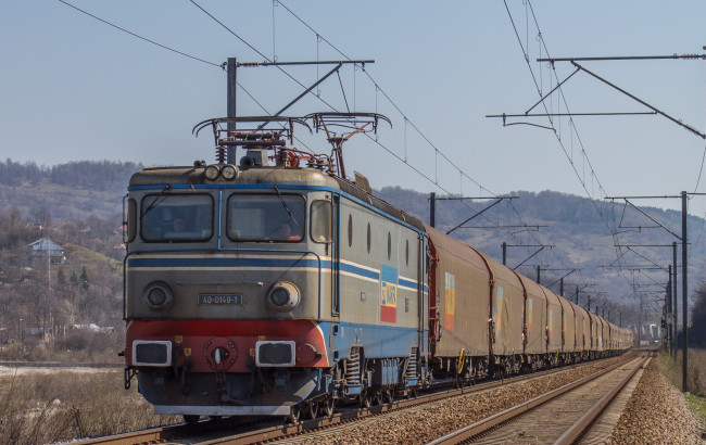 Обои картинки фото техника, электровозы, железная, дорога, рельсы, локомотив, состав