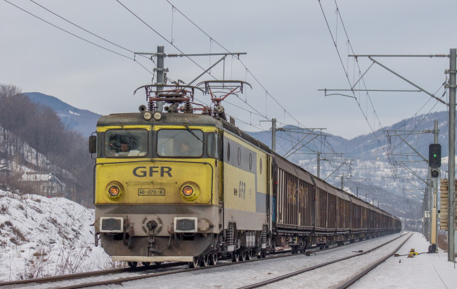 Обои картинки фото техника, электровозы, рельсы, дорога, железная, состав, локомотив