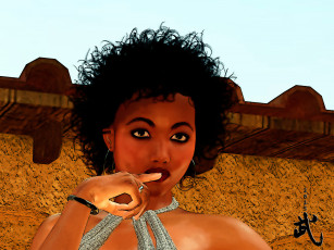 Картинка рисованное люди девушка взгляд фон