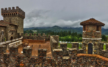 Картинка города -+дворцы +замки +крепости башня стена замок тучи небо