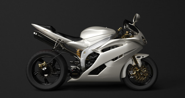 Обои картинки фото customs, мотоциклы, 3d, фон, мотоцикл