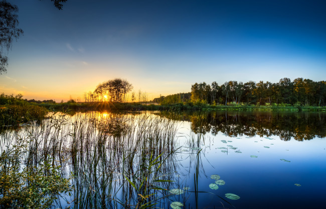 Обои картинки фото природа, восходы, закаты, рассвет