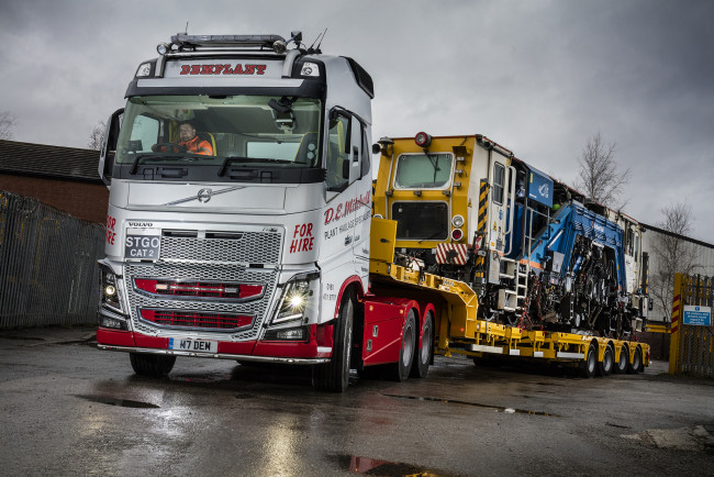 Обои картинки фото автомобили, volvo trucks, fh16, 650, volvo, uk-spec, cab, globetrotter, tractor, 2014г