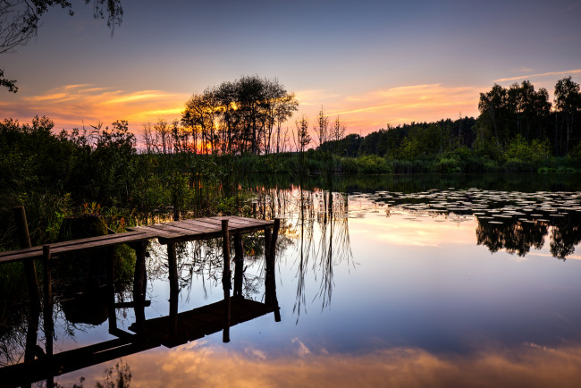 Обои картинки фото природа, реки, озера, рассвет