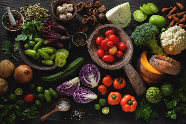 Обои картинки фото еда, овощи, изобилие, томаты, помидоры