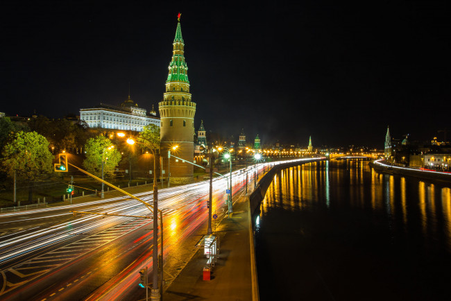 Обои картинки фото города, москва , россия, московский, кремль, москва, москва-река