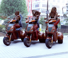 Картинка 3д+графика люди-авто мото+ people-+car+ +moto фон взгляд девушки