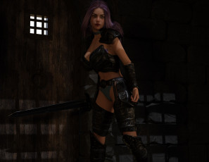 Картинка 3д+графика фантазия+ fantasy фон взгляд девушка