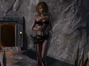 Картинка 3д+графика фантазия+ fantasy фон девушка взгляд