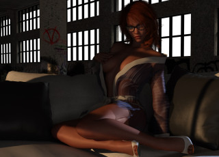 Картинка 3д+графика люди+ people фон взгляд девушка