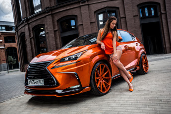 обоя лера и lexus nx 300h, автомобили, -авто с девушками, лера, 2014, women, with, cars, lexus, nx300h, cергей, якименко