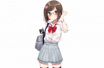 Картинка аниме unknown +другое+ девушка взгляд фон