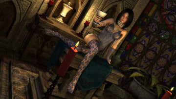 Картинка 3д+графика фантазия+ fantasy фон взгляд девушка