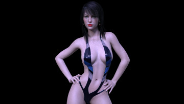 Картинка 3д+графика люди+ people девушка фон взгляд