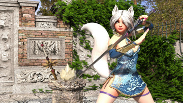 Картинка 3д+графика существа+ creatures взгляд фон девушка