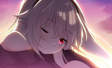 Картинка аниме unknown +другое+ взгляд фон девушка