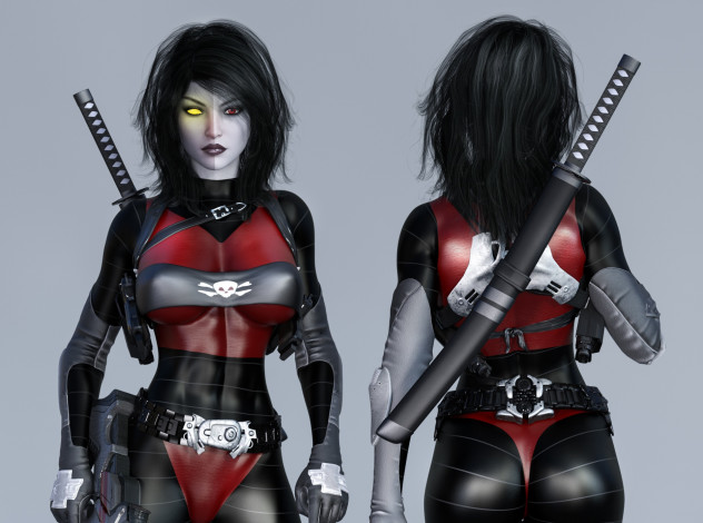 Обои картинки фото 3д графика, люди , people, фон, девушка, взгляд