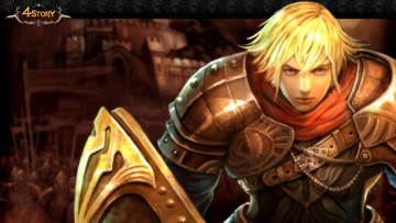 Картинка видео+игры 4+story парень воин броня щит армия крепость