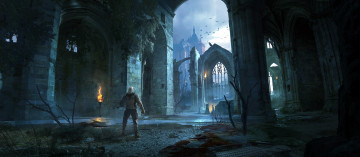 Картинка видео+игры the+witcher ведьмак замок