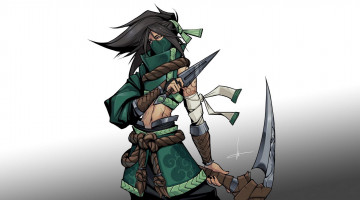 Картинка видео+игры league+of+legends akali оружие